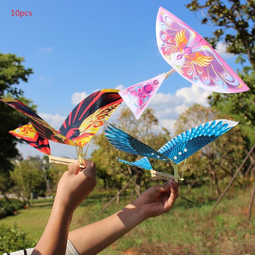 Flying Bird Glider Toy Launcher for Kids – Hand Throw Foam Flying Bird Outdoor Fun Toy